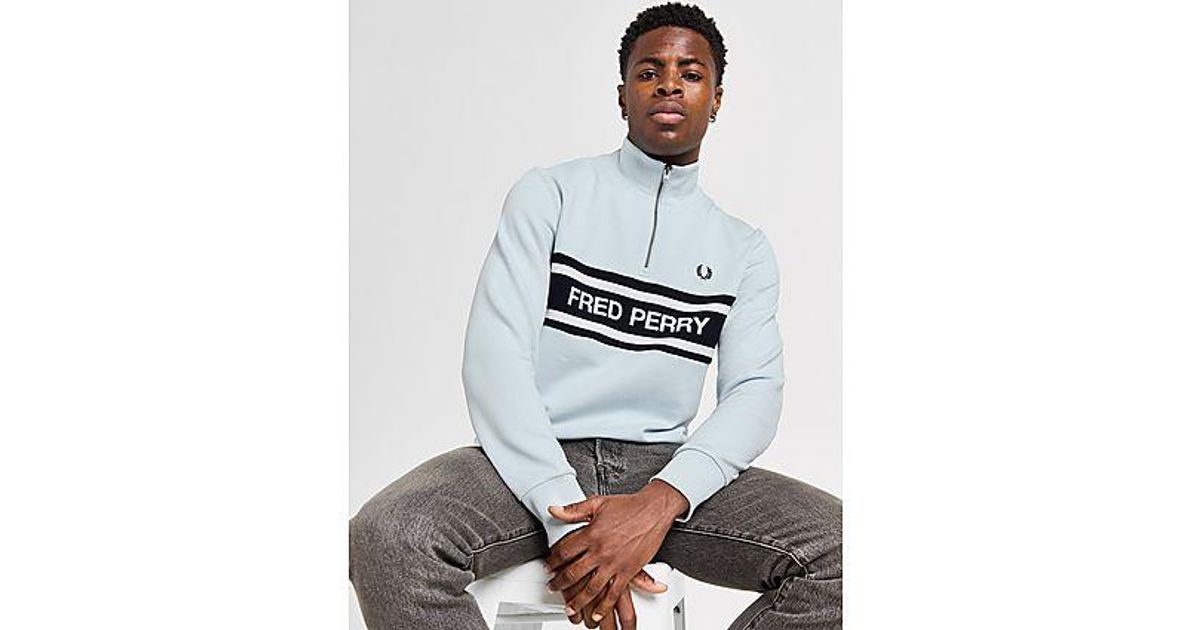 Fred perry panel sweatshirt hotsell