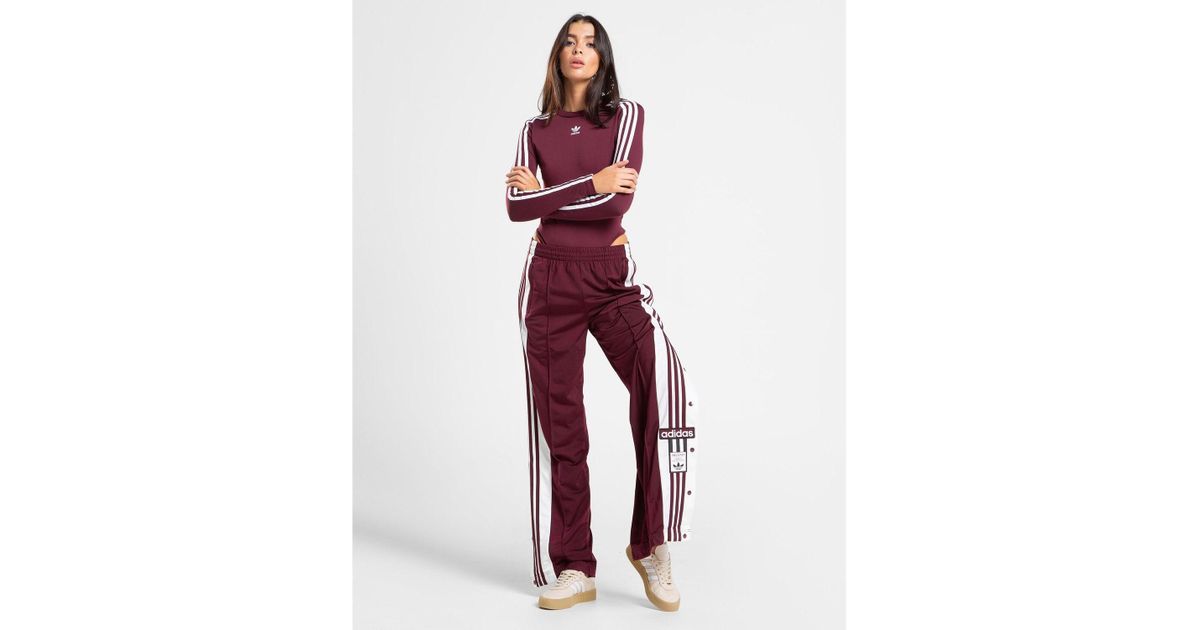 red adidas bodysuit long sleeve