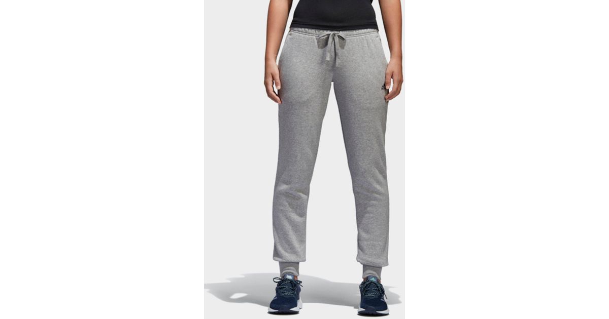 adidas essentials logo cuffed pants