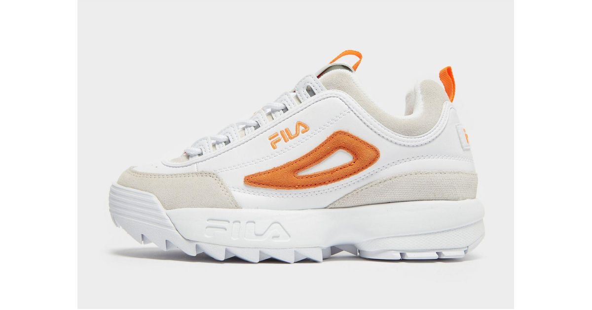 fila disruptor 2 white orange