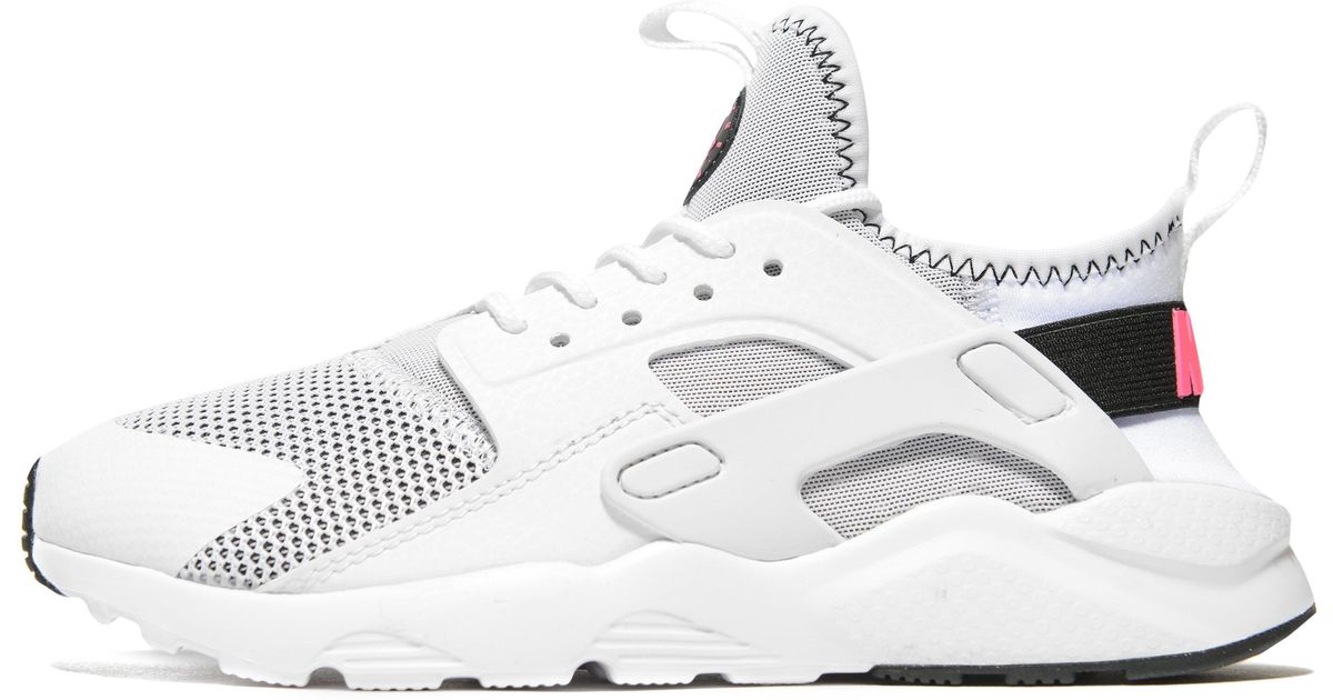 Nike Synthetic Air Huarache Ultra Children in White/Black/Pink (White) -  Lyst