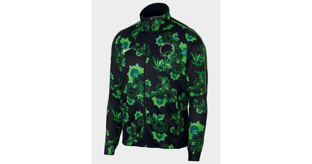 Nike Synthetic Nigeria Wwc Tribute Jacket in Black/Green (Green) for Men -  Lyst