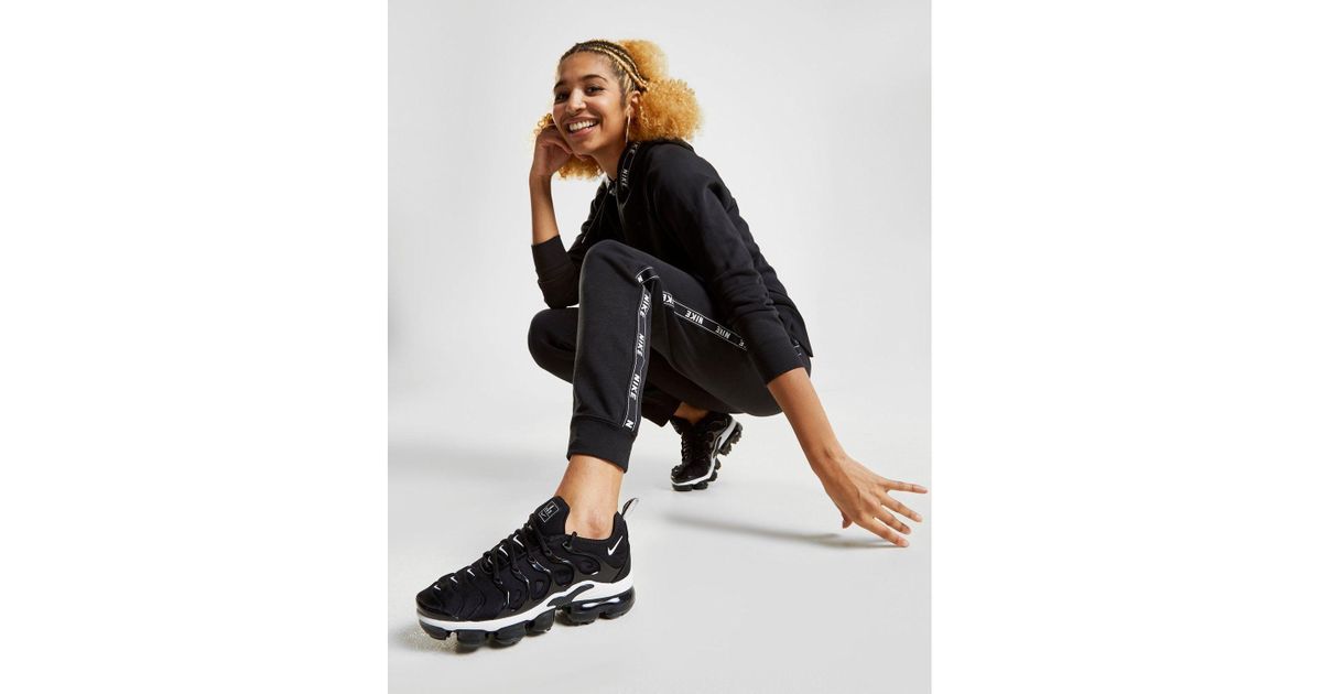 Nike Tape Fleece Joggers in Black/White (Black) - Lyst