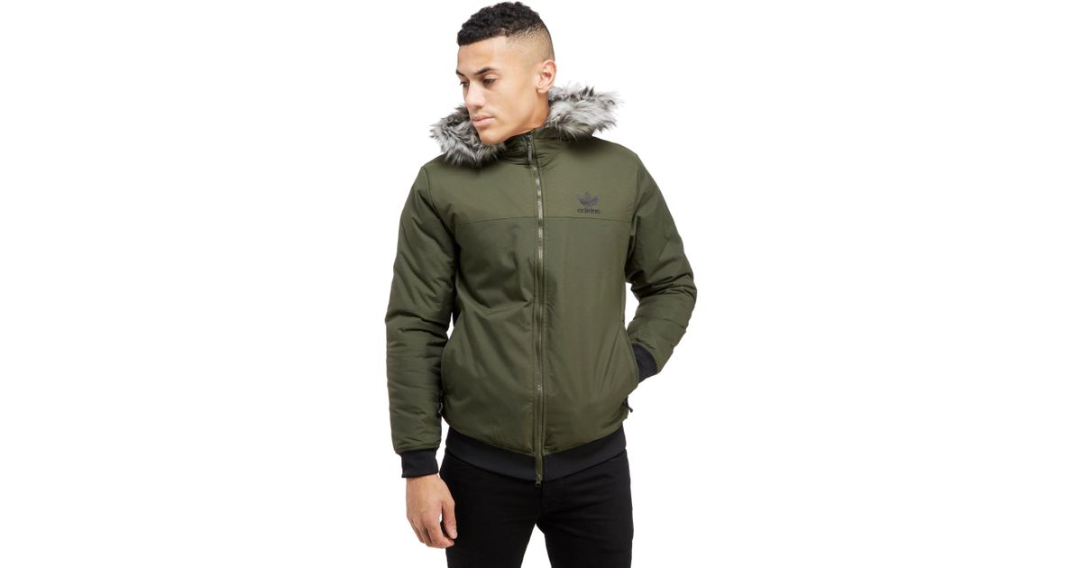 adidas trefoil parka
