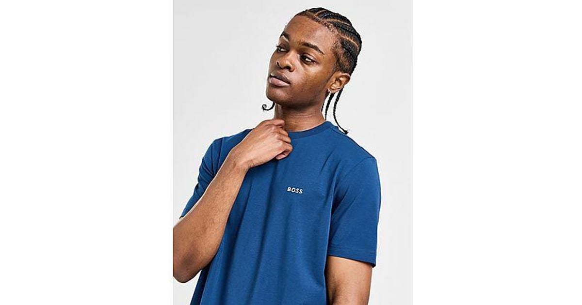 BOSS Core T shirt in Blue for Men Lyst UK