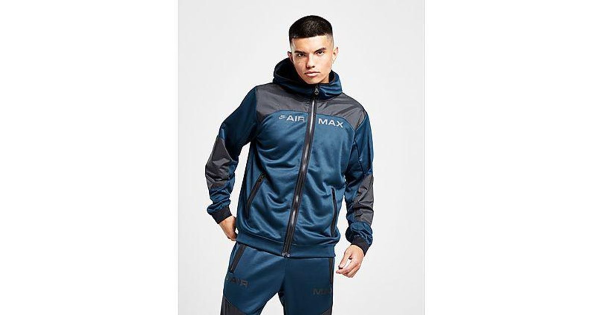Nike Air Max Polyknit Full Zip Hoodie in Black for Men | Lyst UK