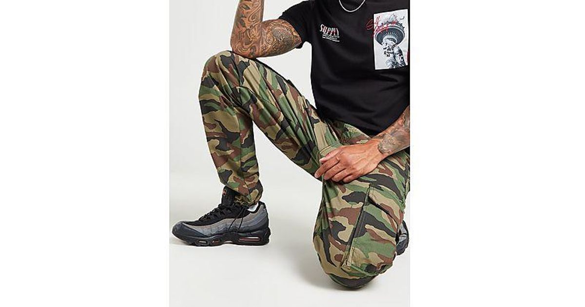 SUPPLY + DEMAND Mace Cargo Pants in Black for Men Lyst UK