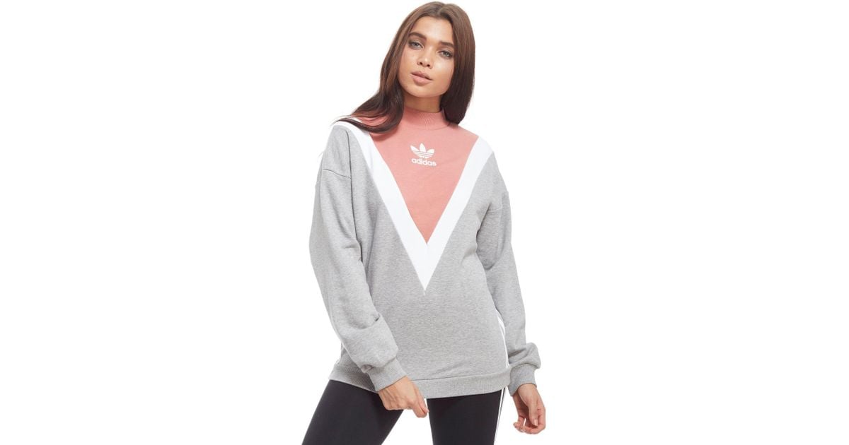 grey and pink adidas sweatshirt