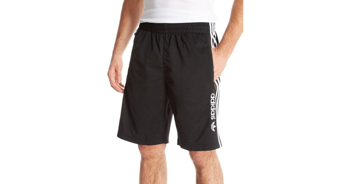Adidas Originals Black Firebird Linear Shorts for men Adidas Originals Black Firebird Linear Shorts for men