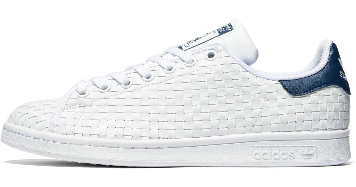 adidas Originals Rubber Stan Smith Weave in White/Blue (White) for Men -  Lyst