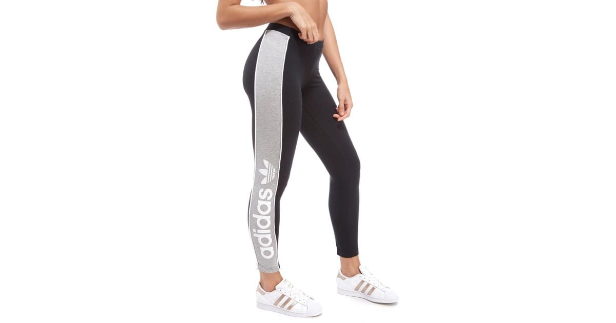 black and grey adidas leggings