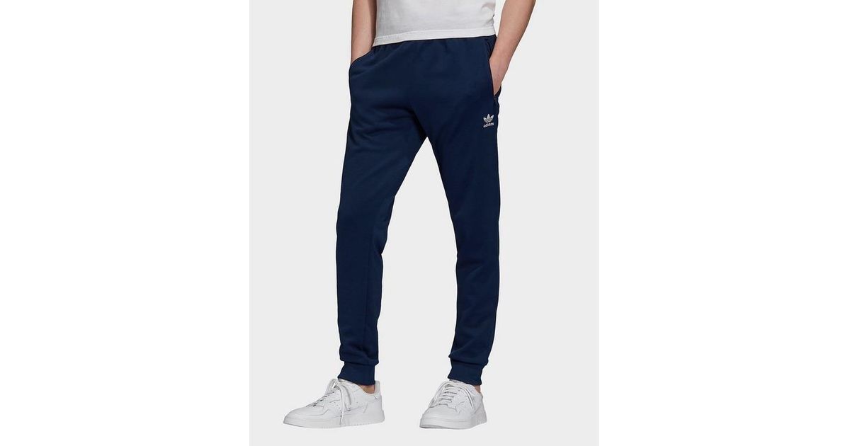 adidas Originals Trefoil Essentials Tracksuit Bottoms in Navy (Blue) for Men - Lyst