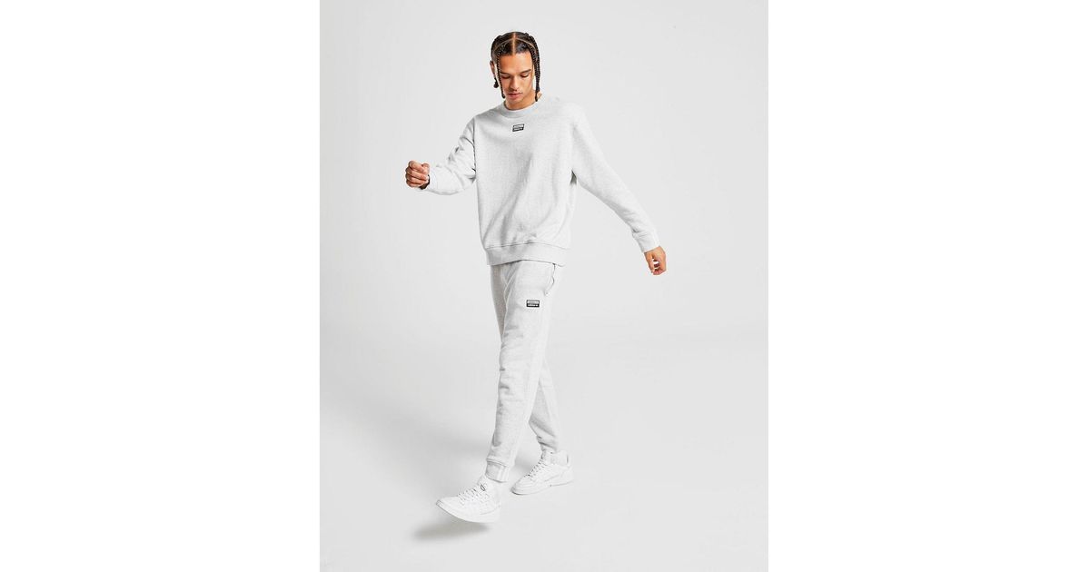 adidas originals ryv cuffed joggers in grey