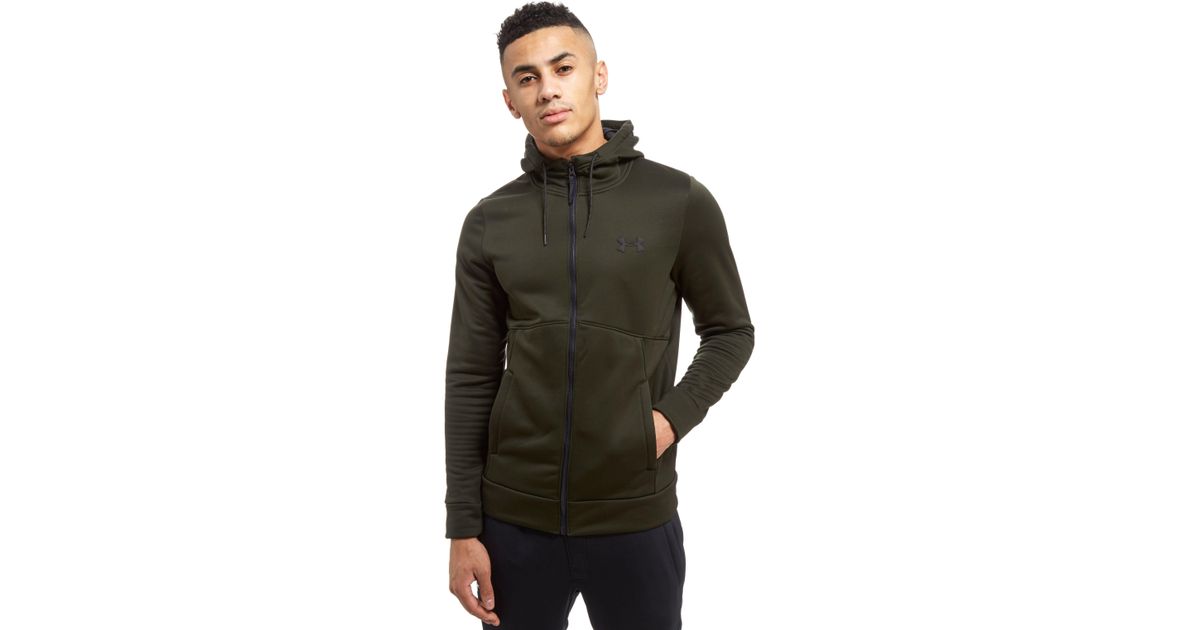 under armour icon full zip hoodie green