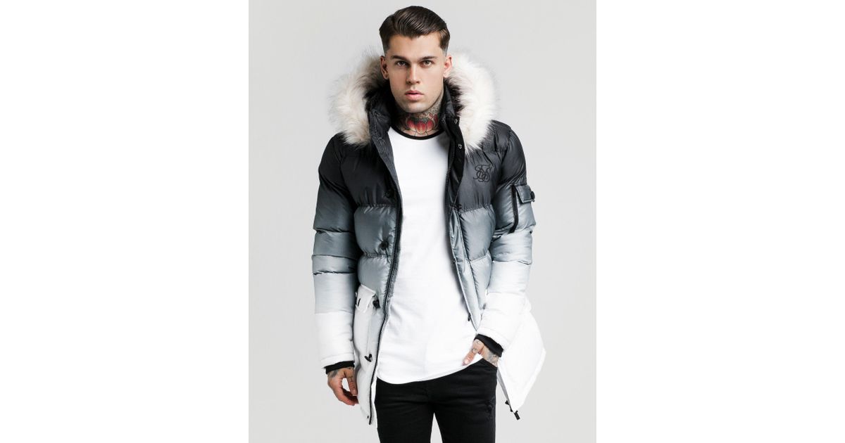 SIKSILK Fade Parka Jacket for Men - Lyst