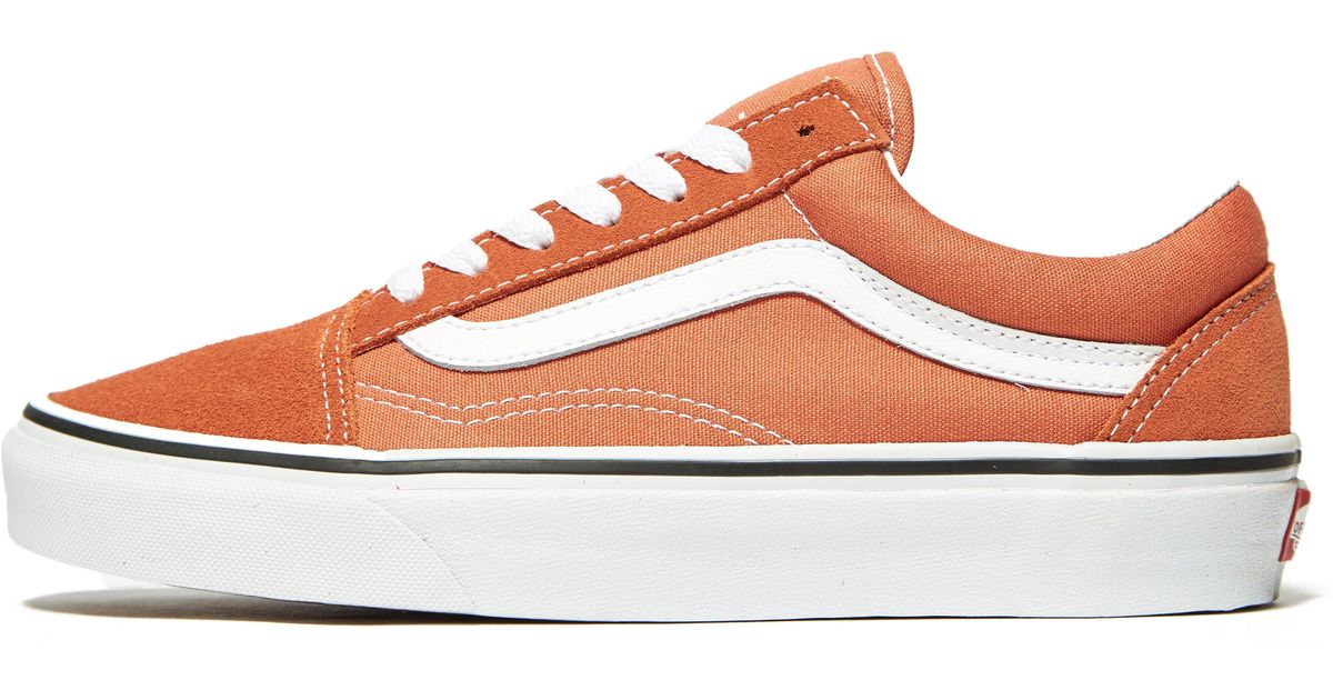 orange platform vans