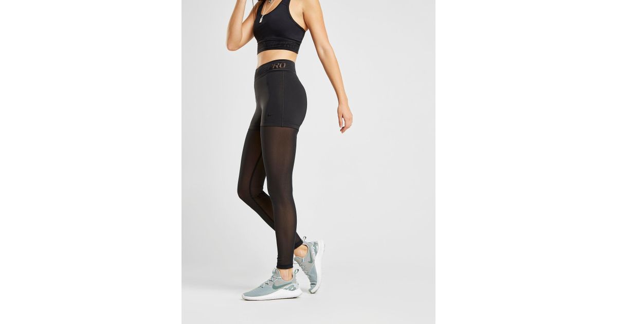 nike training pro mesh tights