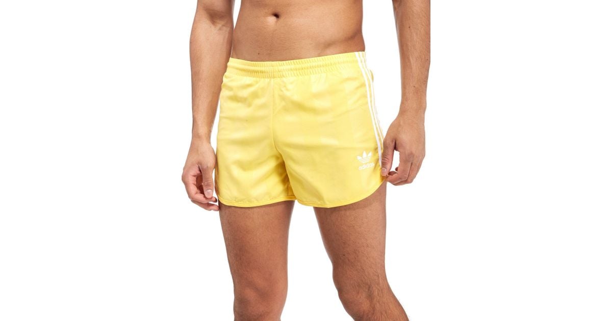 adidas shorts yellow