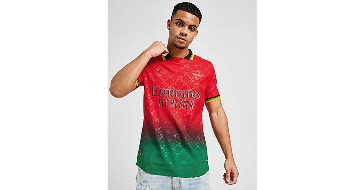 Maglietta Ufficiale AC Milan College Collection - Uomo, 100% Cotone - Foto 9