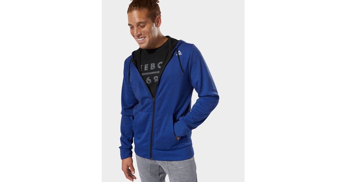 reebok hoodie blue