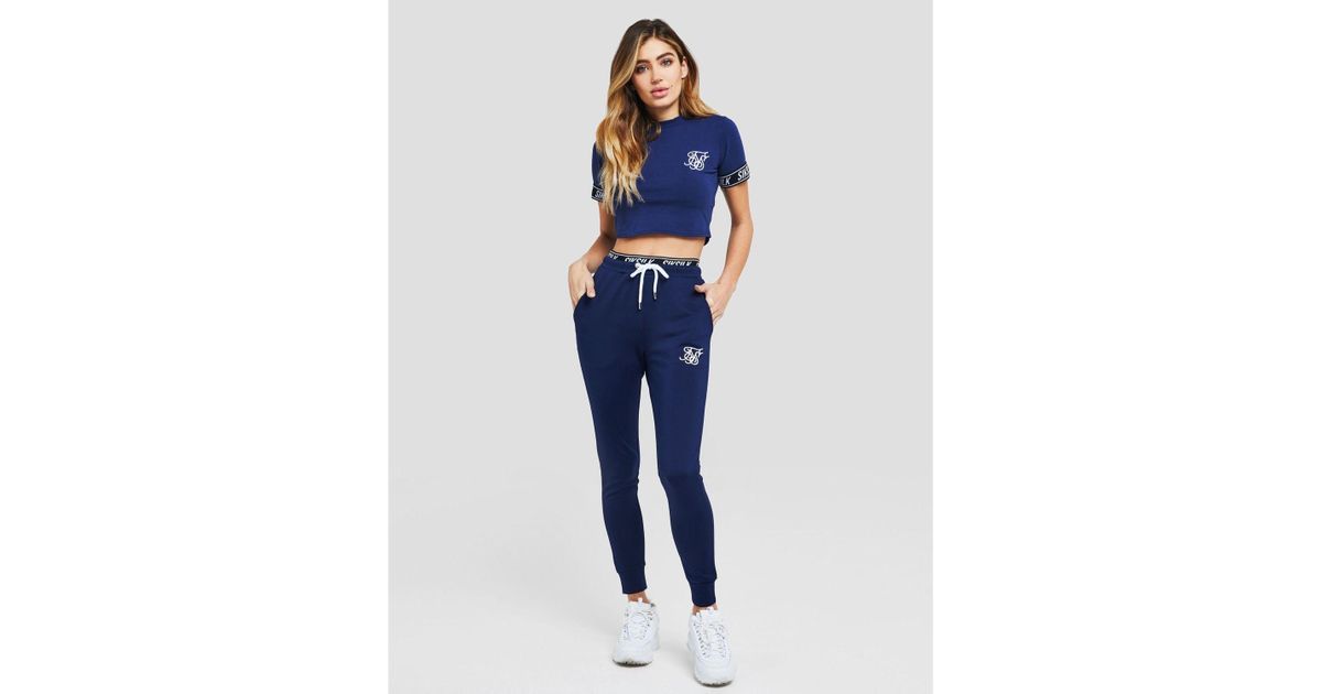 siksilk tape waist cargo pants