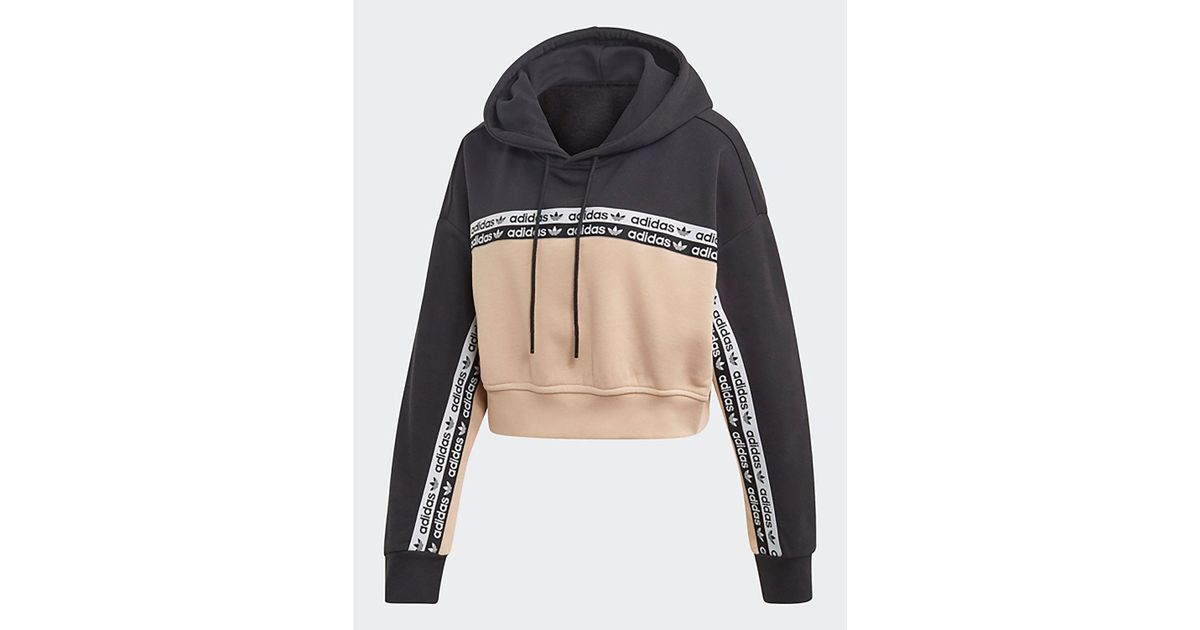 adidas cropped hoodie ash pearl