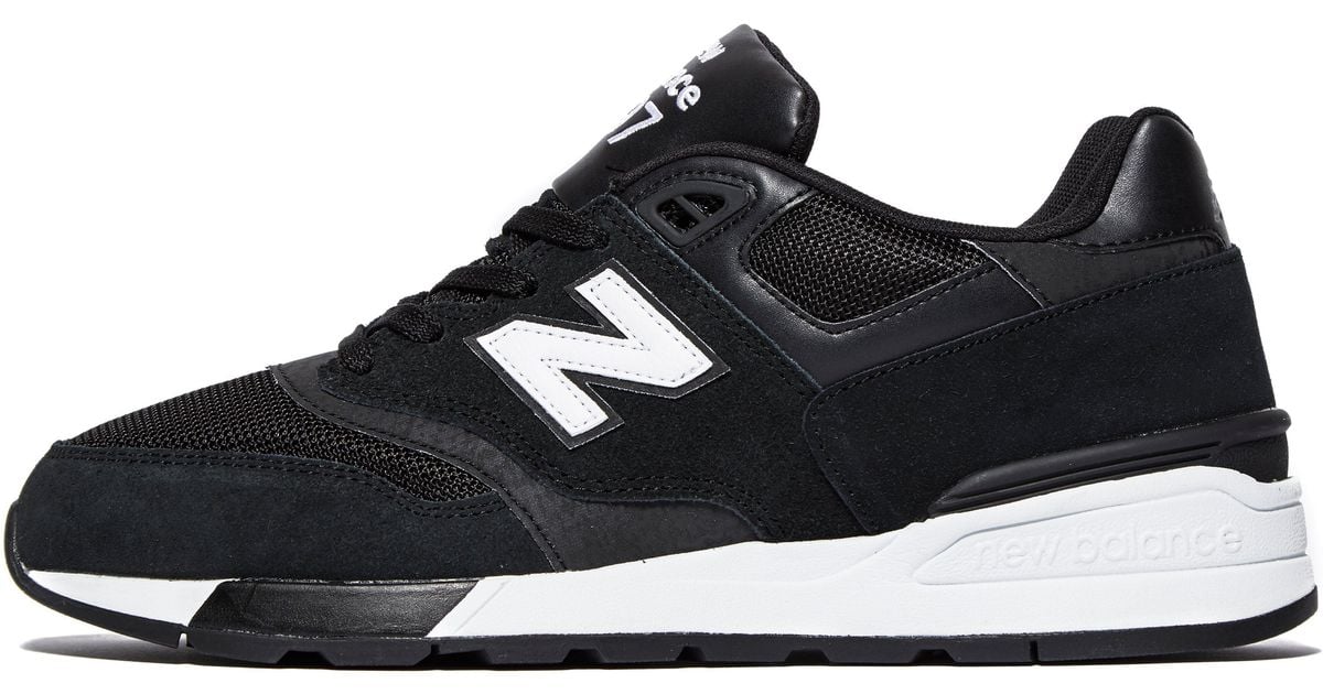 New Balance Suede 597 in Black for Men - Lyst