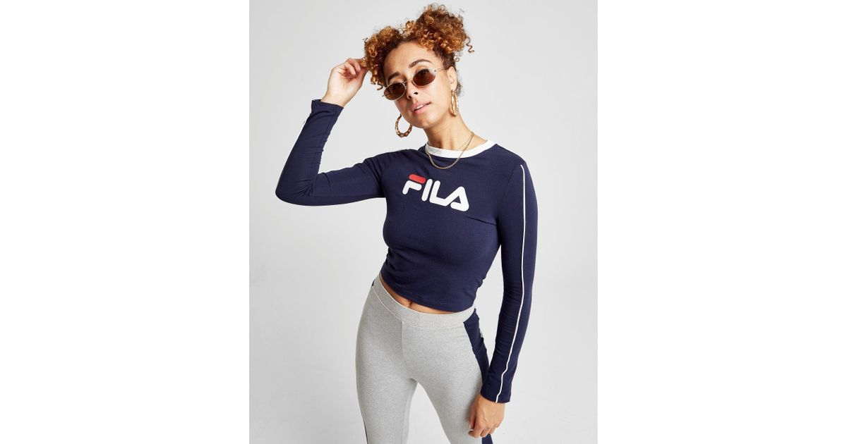 fila long sleeve crop top