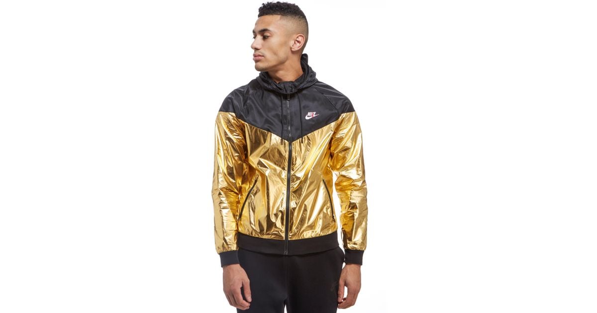 nike metallic windrunner jacket