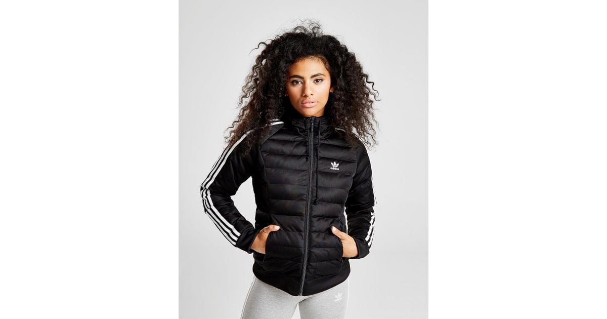 adidas 3 stripe padded jacket