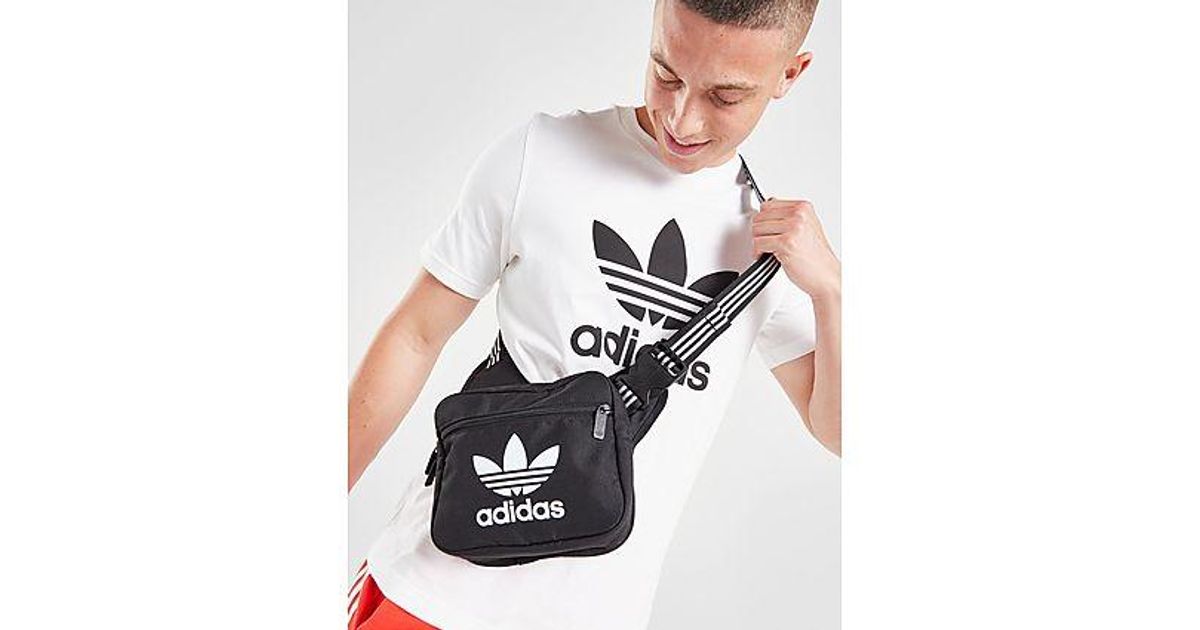 adidas Originals Adicolor Sling Bag in Black Lyst UK