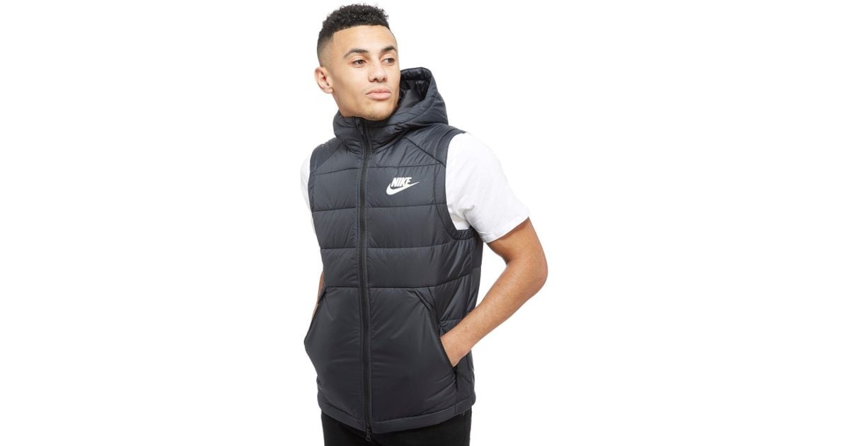 mens nike gilet with hood
