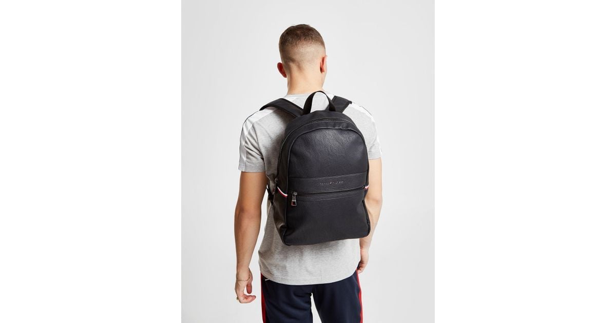 black backpack tommy hilfiger
