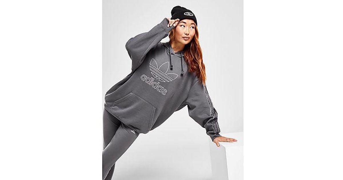 adidas Originals Outline Overhead Hoodie in Black Lyst UK