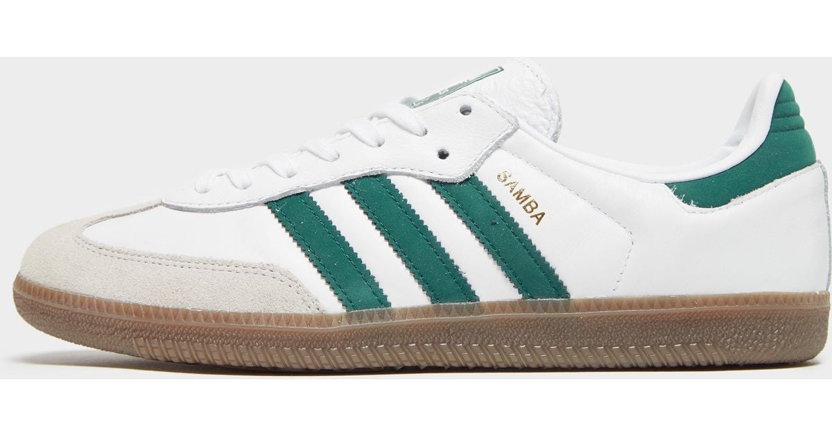 adidas samba white green