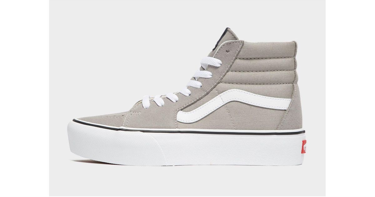 vans platform grey