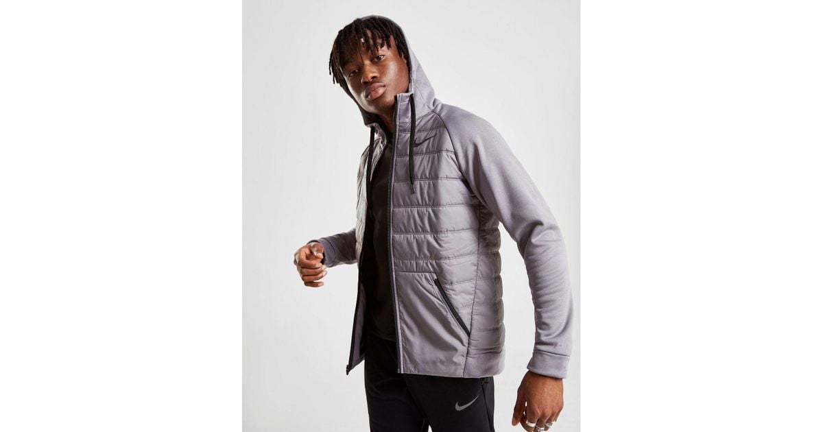 83cb0a8544 nike training hybrid dri fit full zip hoodie jd Nike Cotton Air Hybrid Hoody in Dark GreyBlack (Gray) for