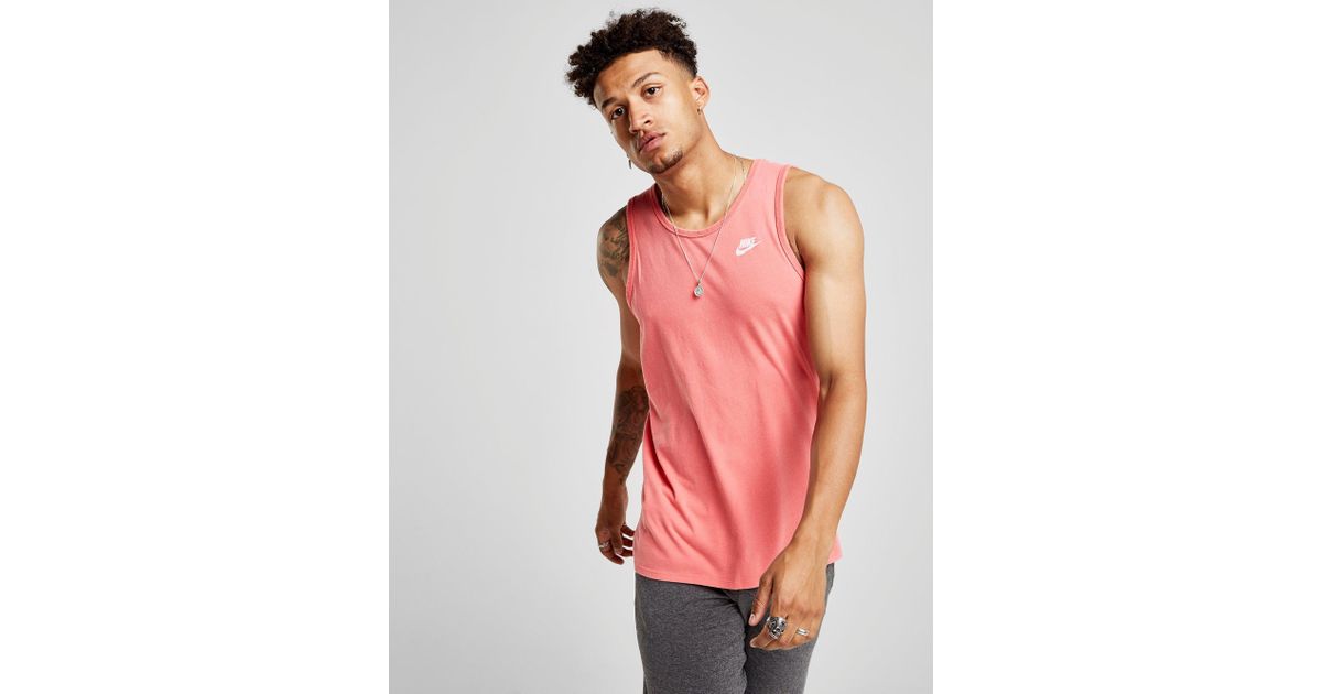 pink nike tank top