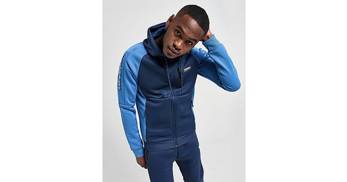 McKenzie Base Poly Full Zip Hoodie in Blue for Men Lyst UK