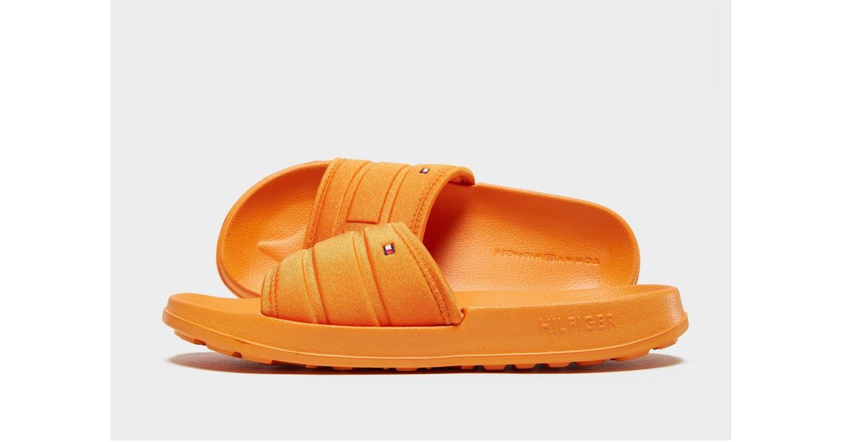 yellow tommy hilfiger slides