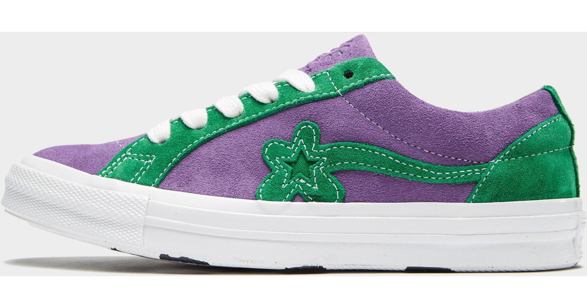 converse golf le fleur green purple