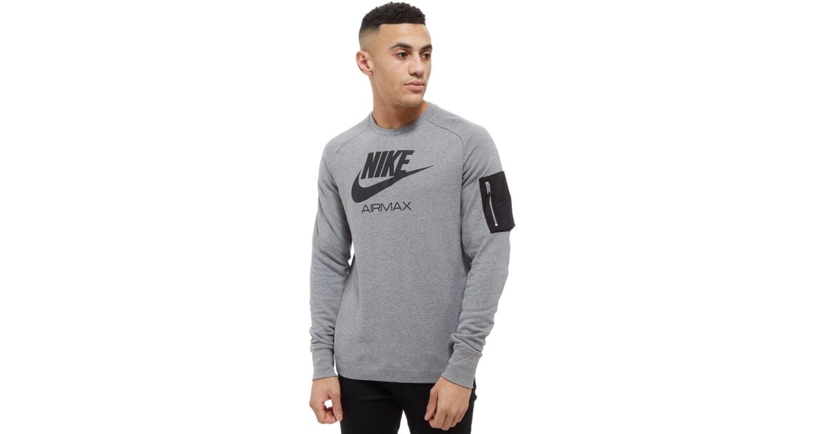 Nike Cotton Air Max Ft Crew Sweatshirt 