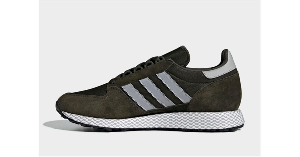 adidas Suede Forest Grove Shoes in Gray 