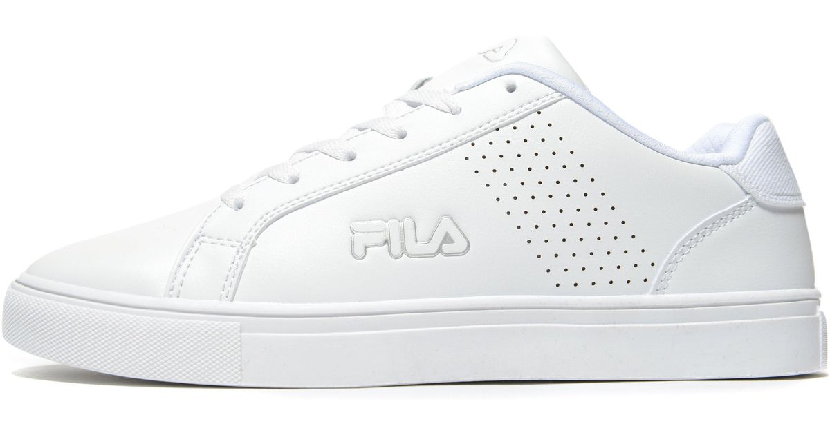 Fila Leather Cross Court 2 in White/Denim (White) for Men - Lyst