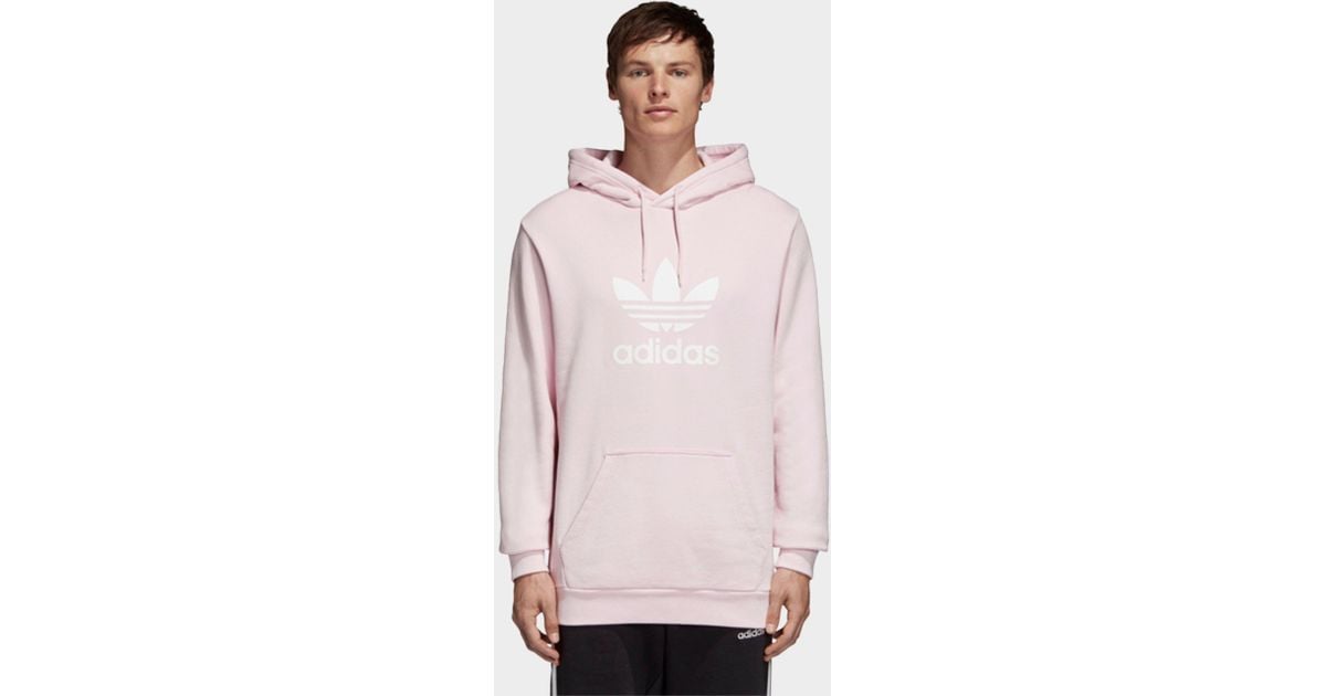 trefoil hoodie pink