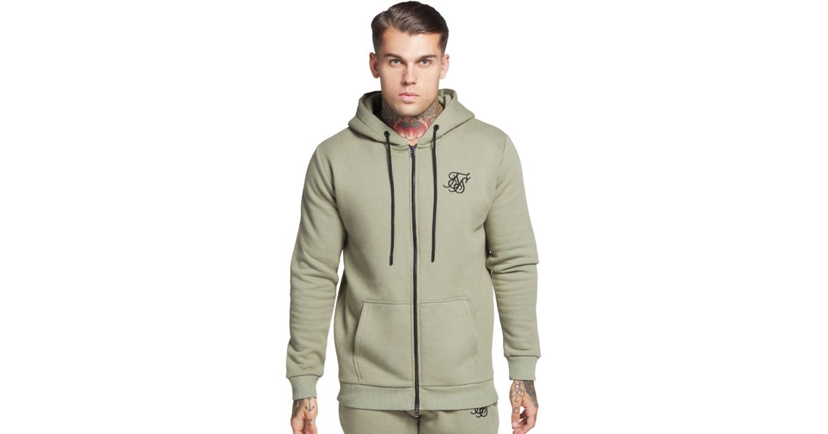 sik silk green hoodie