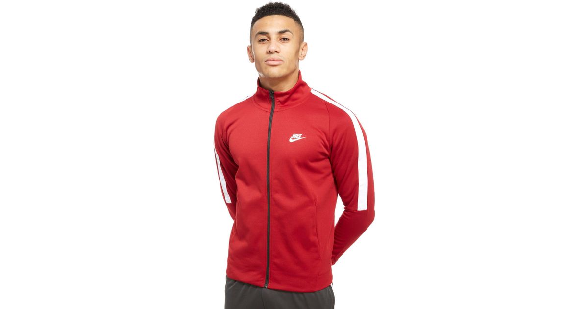 nike red track top