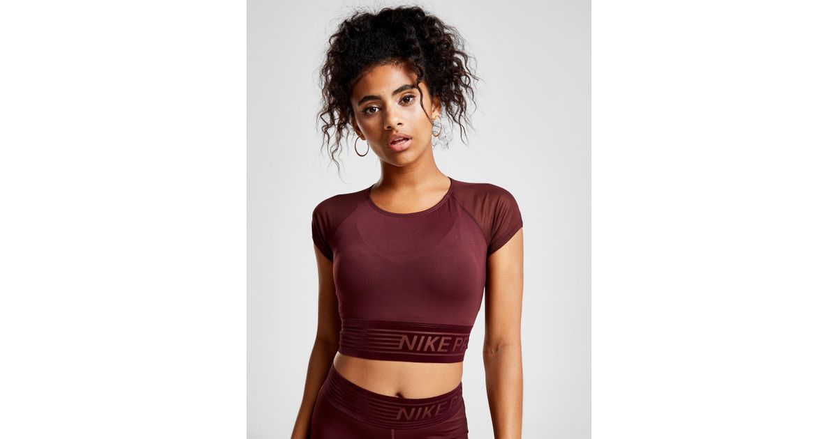 nike pro deluxe crop top
