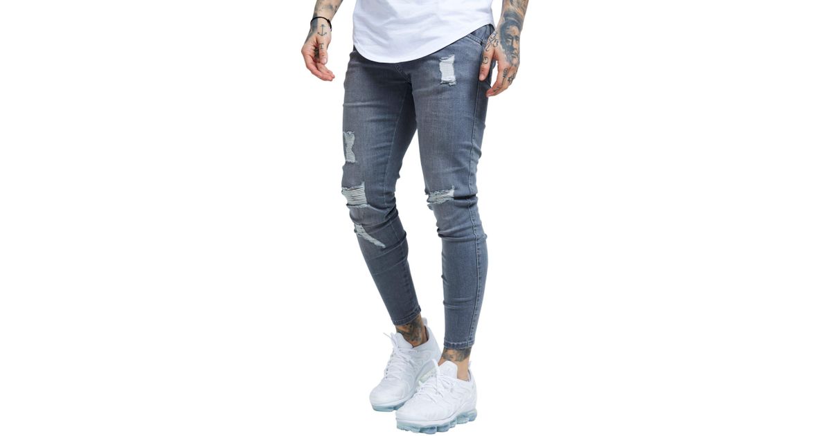 siksilk ripped jeans