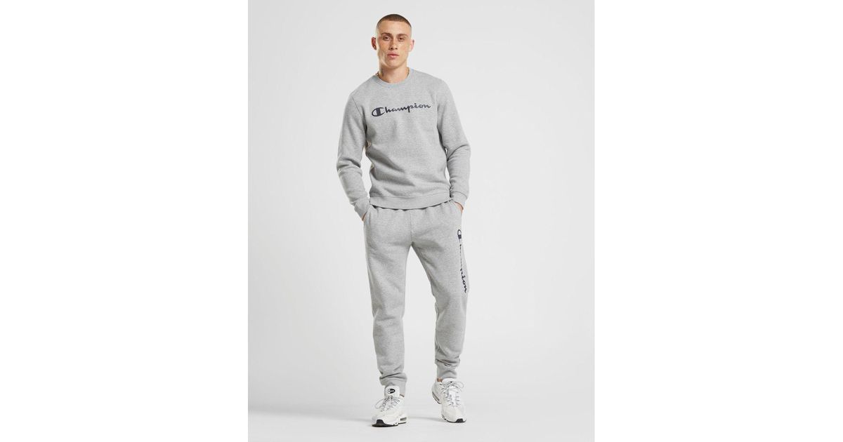 champion core track pants grey